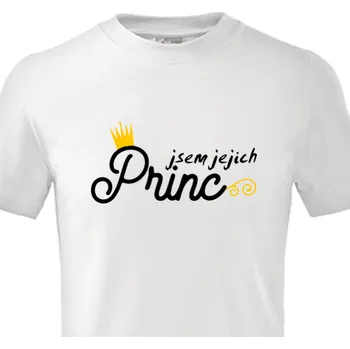 Pánské tričko Tričko Rodinné sety | Dětské triko Jejich princ