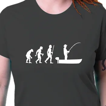Tričko Rybáři | Dámské tričko Evoluce rybáře