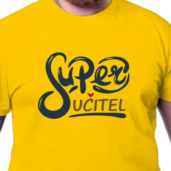 Pánské tričko Tričko Učitelé | Tričko Super učitel
