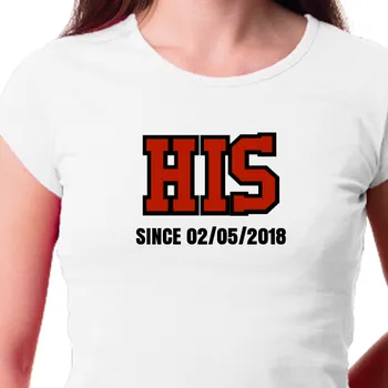 Dámské tričko Tričko Pro páry | Párové triko His since