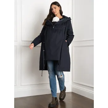 Těhotenská a nosící parka 3v1 Zariah Midi - tmavě modrá Velikost: L