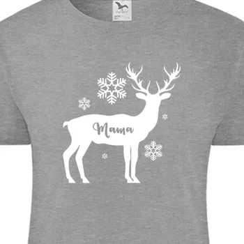 Dámské tričko Tričko Vánoce | Dámské triko Deer mama