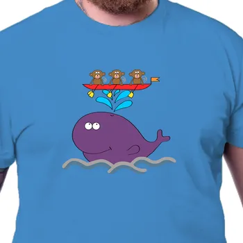 Pánské tričko Tričko Vodáci | Tričko pro vodáky Velryba