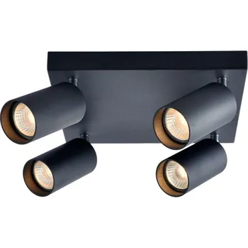 Bodové svítidlo Tracon SPGU10MAN4B Stropní nastavitelné bodové svítidlo, černé 100-240VAC, 50Hz, 4xGU10, max.4x35W (Tracon SPGU10MAN4B)