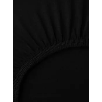 Prostěradlo Jersey prostěradlo Classic 200 × 200 cm - černá