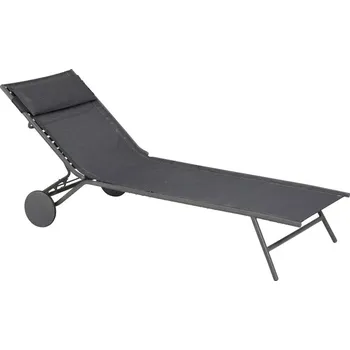 Zahradní lehátko Opalovací lehátko MIAMI II BatylineDUO šedá Obsidian