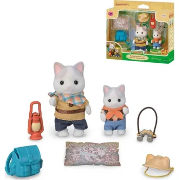 Sylvanian Families Průzkumný set 2 figurky Latte kočky bratr a miminko s doplňky