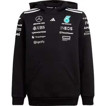 Dámská mikina ADIDAS Dětská mikina Mercedes 9 LET BÍLÁ|ČERNÁ