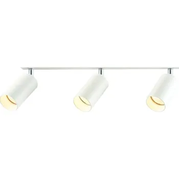 Bodové svítidlo Tracon SPGU10MA3W Stropní nastavitelné bodové svítidlo, bílé 100-240VAC, 50Hz, 3xGU10, max.3x35W (Tracon SPGU10MA3W)