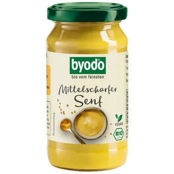 Hořčice Byodo Hořčice středně pálivá 200 ml bio