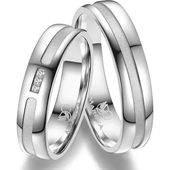 Prsten MARRYA® Pánský snubní prsten Stříbro 925 - velikost 64 - SI-14P-64