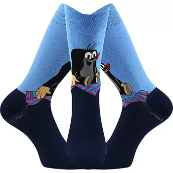 Pánská móda KR 211 veselé barevné ponožky Boma - KRTEČEK - 1pár (Boma pánské ponožky KR 211)