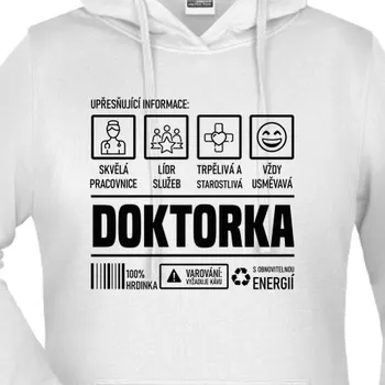 Dámská mikina Mikina Lékaři a záchranáři | Mikina Skvělá doktorka