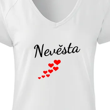 Dámské tričko Tričko Rozlučka se svobodou | Tričko na rozlučku Nevěsta