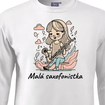 Pánská mikina Mikina Pro sourozence | Mikina pro malou saxofonistku