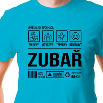 Pánské tričko Tričko Lékaři a záchranáři | Tričko Zubař