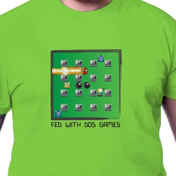 Pánské tričko Tričko Geek | Tričko Dos games
