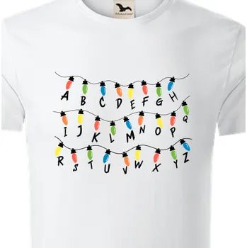 Organická trička Filmy a seriály | Organické tričko Světýlka ze Stranger Things