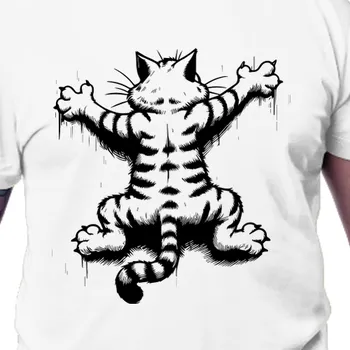 Pánské tričko Tričko Kočky | Tričko Škrábající kočka