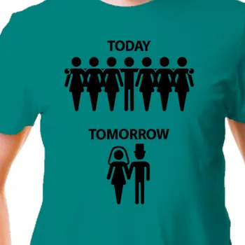 Tričko Rozlučka se svobodou | Vtipné tričko pro ženichy Dnes - zítra