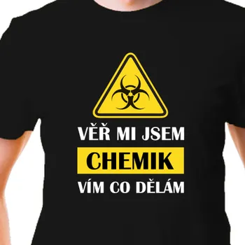 Pánské tričko Tričko Učitelé | Tričko Chemik