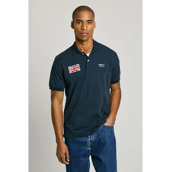 Pánské tričko Pepe Jeans Pánské tričko UNION POLO Barva: modrá, Velikost: M