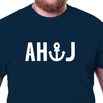 Pánské tričko Tričko Vodáci | Pánské tričko Ahoj - kotva