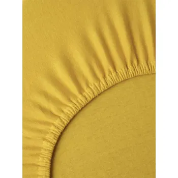 Prostěradlo Jersey prostěradlo Classic 140 x 200 cm - hořčicová