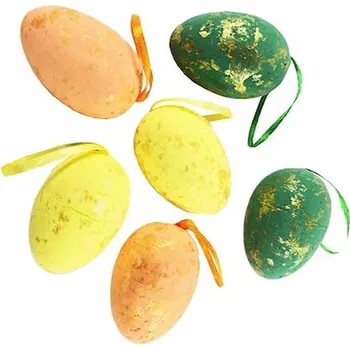 Velikonoční dekorace Velikonoce VAJÍČKA KRASLICE BAREVNÉ ZÁVĚSNÉ OZDOBY SADA DEKORACE