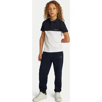 Pánské oblečení Tommy Hilfiger Polokošile KB0KB09527 Tmavomodrá Regular Fit 16Y
