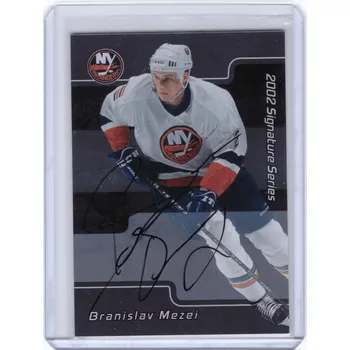 Sběratelská karetní hra 2001-02 Bap Signature Series BRANISLAV MEZEI Auto Podpis