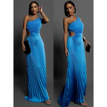 Dámské šaty SUNTILS elegantní šaty modré ONESIZE