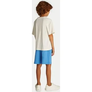 Oblečení a móda Calvin Klein Jeans T-Shirt Bold Graphic IB0IB02448 Écru Relaxed Fit 14Y