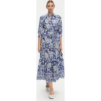 Dámské šaty Luisa Spagnoli Košilové šaty Pandoro 542129 Modrá Regular Fit M