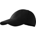 MALFINI® Dětská kšiltovka 6P 303 černá nastavitelná + Množstevní slevy