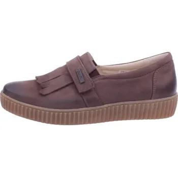 Dámské polobotky OBUV JANA ČR Boty JANA 645 hnědé dámské kožené polobotky Velikost: 37