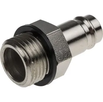 Pneumatická rychlospojka, řada: 27, Ocel, přípojka se závitem: G 1/2 vnější Se závitem RS PRO CEJN 410, Rectus 27, TST