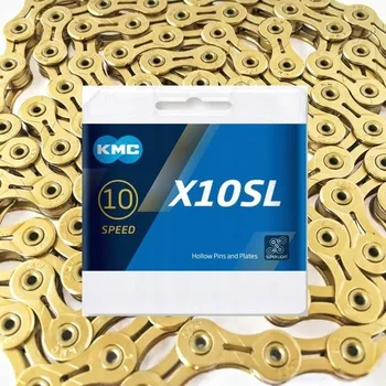 Řetěz na kolo Řetěz na kolo KMC X10SL Ti-N Gold 10rychlostní (5,9 - 6,2 mm)