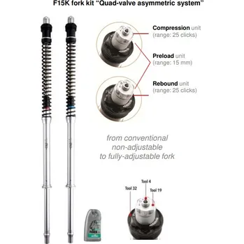 Matris Dampers Itálie Honda NSR 250 SP (MC28) 94/96 náboje předních vidlic ''fork cartridge kit'' F15K