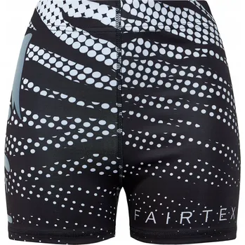 Dámské kraťasy Tréninkové Kraťasy Fairtex Vale Tudo CP14, černobílé, velikost S