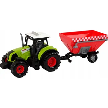autíčko Traktor Farma Přívěs na obilí Zvuk Zelený