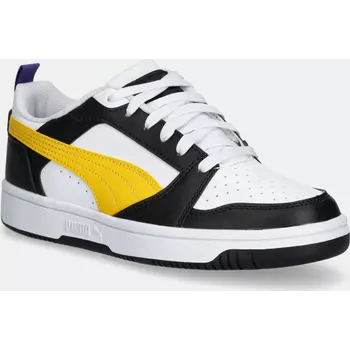 Chlapecké tenisky Dětské sneakers boty Puma Rebound V6 Lo Jr žlutá barva 393833 00X, EUR 36