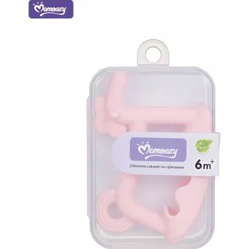 Kousátko na prořezávání zoubků Momeasy silikonové růžové