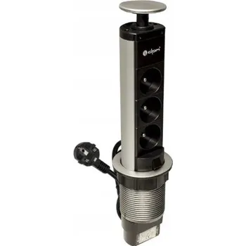 Elektrická zásuvka Značková podstolová zásuvková lišta s 3 zásuvkami 1,4