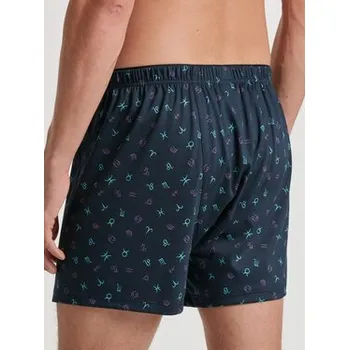 Pánské kraťasy Calida Šortky z materiálu 24589 Tmavomodrá Regular Fit XL