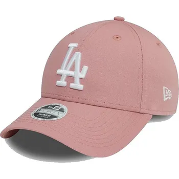Kšiltovka kšiltovka New Era 9FO League Essential MLB Los Angeles Dodgers - Coral Pink/White one size