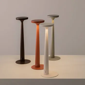 Lampička Nabíjecí stolní lampa Karman LED Papiria, matná červená, CCT červená matná 1 x 2,2 W LED - Doprava zdarma