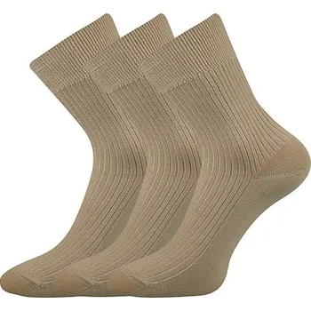 Pánské ponožky Společenské ponožky 3 kusy v balení Lonka Viktor Béžová Velikost: 47-48