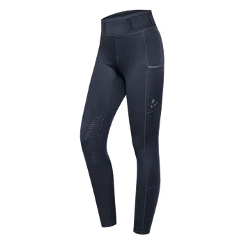 Jezdecké oblečení Jezdecké legíny ELT Ella s gripem na kolenou, tmavě modrá, Dámské - 38