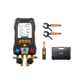 Revizní přístroj Testo 558s chytrá vakuovací sada - Chytrý digitální servisní přístroj s bezdrátovými teplotními a vakuovými sondami